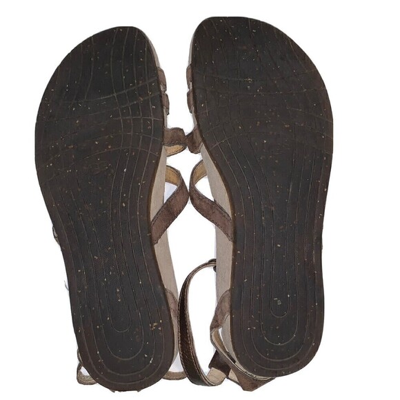 𝅺ugg Australia Brown Leather‎ Gladiator Sandals Size 8 - Picture 3 of 6